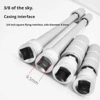 Jeu de douilles magnétiques pour bougies d'allumage 3/8, longueur allongée, paroi fine, DIY, professionnel, durable, pour réparation de moteur automobile, tête pivotante