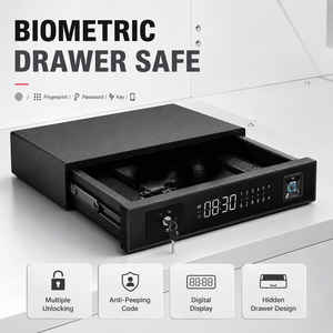 <span class=keywords><strong>Caja</strong></span> <span class=keywords><strong>Fuerte</strong></span> Inteligente para Armas con Huella Dactilar Biométrica, <span class=keywords><strong>Caja</strong></span> <span class=keywords><strong>Fuerte</strong></span> para Pistolas con Contraseña, Llave y Acceso Rápido por Aplicación, Almacenamiento Oculto - Product Image 3