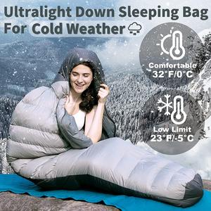 Mũ giữ nhiệt vùng cực Bắc WoQi, túi ngủ dạng xác ướp lông vũ vịt/ngỗng - Product Image 3