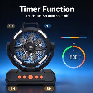 Vente Flash : Ventilateur de table haute vitesse pour l'extérieur, idéal pour l'été, rechargeable, pour bureau - Product Image 1