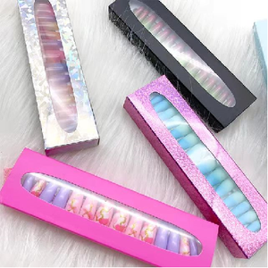 Luxus Bling bunte hochwertige 3D-Acryl-Design Großhandel benutzer definierte falsche Nägel mit Strass - Product Image 6