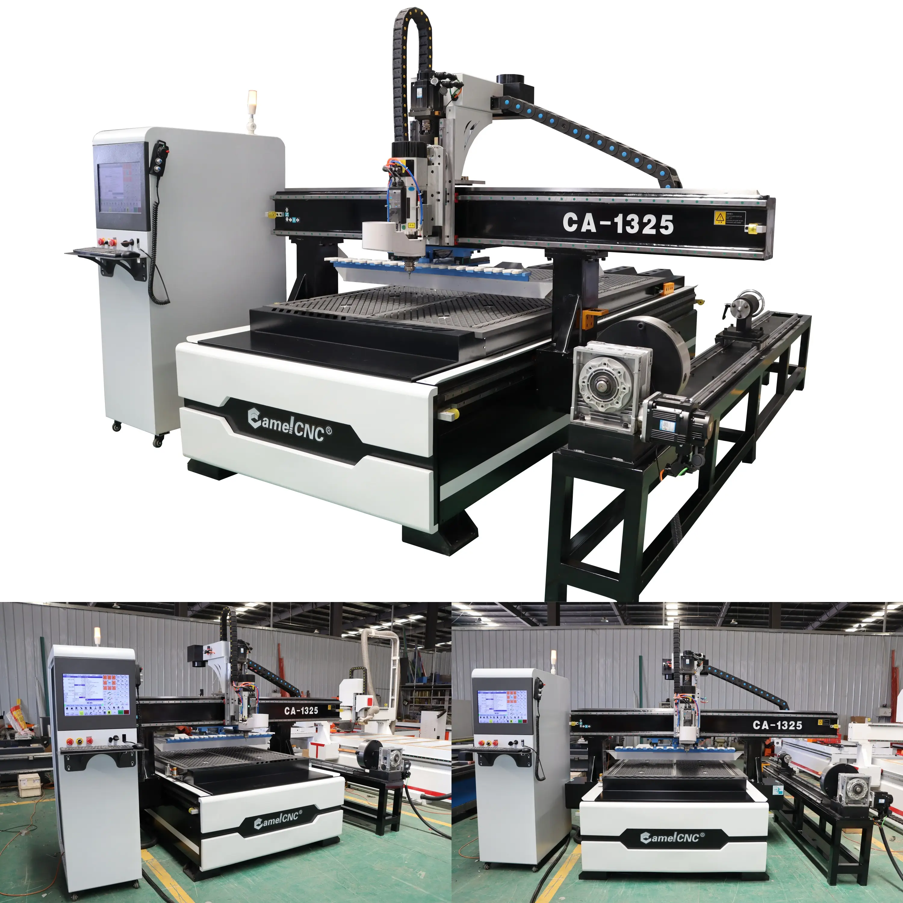 Durable using CA-1325 Disc Type Atc CNC Carving Wooden Door Making Machine 9kw Spindle Atc CNC Router