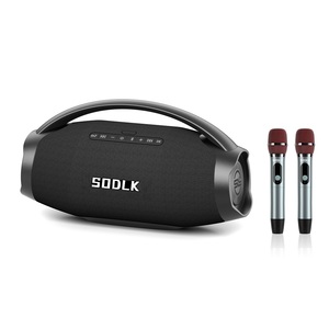 Loa ngoài trời không dây SODLK S1619 320W với 2 micro không dây, ba đường tiếng với loa siêu trầm 7 inch, ghép nối stereo/TF/USB/AUX/Karaoke - Product Image 4