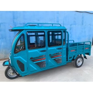 Tricycle électrique en acier 60 volts personnalisé en usine avec cabine fermée, caisse de chargement robuste, puissance supérieure à 1000W, <span class=keywords><strong>4</strong></span> portes, intérieur spacieux, <span class=keywords><strong>4</strong></span> places - Product Image 3