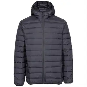 Jaqueta de inverno para homens de poliéster leve com isolamento de fundo para fabricante de roupas personalizadas
