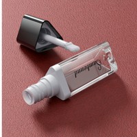 Contenant de brillant à lèvres rose de luxe, vide, en plastique, triangulaire, motif nid d'abeille, mignon, beige, 3 ml, personnalisé, vente en gros