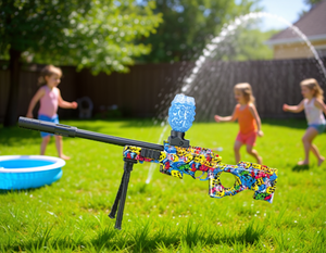 Pistolet à eau électrique AWM 611-2 en plastique, jouet d'extérieur unisexe pour enfants, idéal pour l'été - Product Image 2