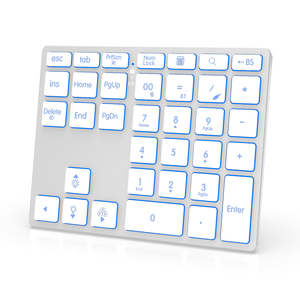 Backlight Wireless Mini Numeric Keypad BT RGB Rechargeable 35-Key USB 3.0 Laptop/<b>Tablet</b> <b>Keyboard</b> Data Entry - Product Image 1
