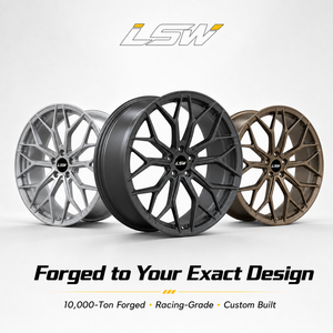 LS8189 18x8.5 19x9.5 20x10 5x120 Ruedas Forjadas Escalonadas de Primera Calidad, Precio Directo de Fábrica, Negro Satinado para BMW - Product Image 5