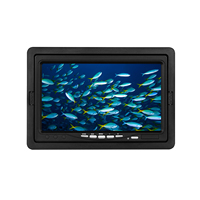 Kit de caméra vidéo de pêche sous-marine HD 7 pouces avec câble de 15 m et 12 LED blanches, 1000TVL