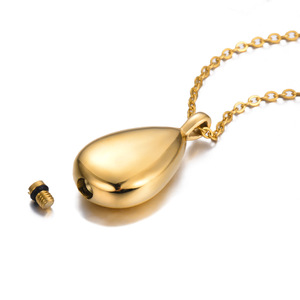 Collar con Colgante de Gota de Agua de Acero Inoxidable en Blanco, Collar con Colgante de Urna <span class=keywords><strong>Funeraria</strong></span> Personalizada para Mascotas - Product Image 6