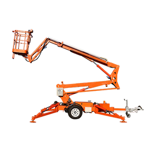 10-20M trên không làm việc nền tảng Trailer Telescopic khớp nối Cherry picker Spider Lift towable Boom Lift - Product Image 1