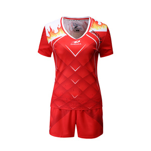 Cheap custom full sublimation Beach short sleeve women volleyball jerseys - Product Image 1