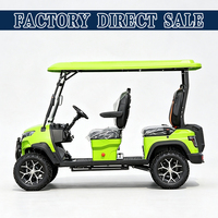 Voiturette de golf électrique avec toit et pare-brise, certifiée CE, personnalisable OEM