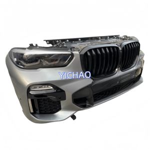 Parachoques de coche de <span class=keywords><strong>segunda</strong></span> <span class=keywords><strong>mano</strong></span> <span class=keywords><strong>X5</strong></span> G05 de Venta caliente con envolvente de montaje de Faro y radiador, kit de parachoques delantero <span class=keywords><strong>X5</strong></span> - Product Image 2