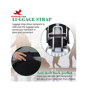 New Design Anti Theft Durable USB Solid Large Capacity <b>Laptop</b> Pull Rod Suitcase Business <b>Backpack</b> - Product Image 6