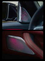 Coques d'enceintes LED lumineuses pour G30 540i, garnitures de tweeter intérieures de voiture, accessoires de remplacement modifiés pour l'ambiance automobile