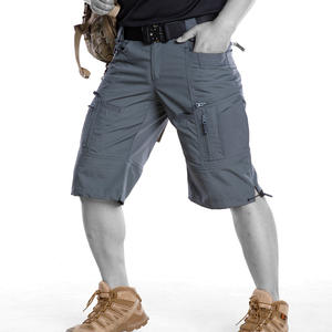 Pantalones cortos de <span class=keywords><strong>trekking</strong></span> impermeables para hombre, pantalones tácticos de secado rápido para exteriores, ligeros, transpirables para pantalones cortos Cargo - Product Image 3