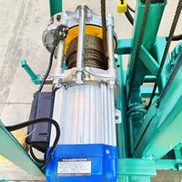 220V Einphasen-Elektrohydraulische Winch-betriebene Brunnenbohranlage mit Motor, Getriebe und Pumpe, hoher Wirkungsgrad, 100m Bohrtiefe für