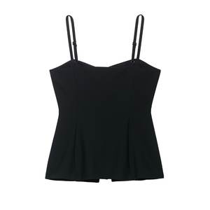 Top Donna Autunno 2025 Nuova Moda <span class=keywords><strong>con</strong></span> Bottoni, <span class=keywords><strong>Canotta</strong></span> Vintage Senza Schienale, <span class=keywords><strong>Spalline</strong></span> <span class=keywords><strong>Sottili</strong></span>, Casual, Chic - Product Image 2