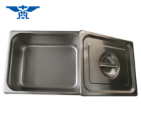 Bain-marie commercial en acier inoxydable à 8 bacs pour buffet, comptoir