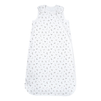 Sac de couchage unisexe respirant en coton 0,5 Tog pour nourrissons et tout-petits avec fermeture éclair inclinée pour nouveau-né