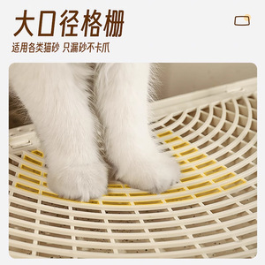 Tapis anti-éclaboussures pour litière de chat, tapis de contrôle de la litière à double couche, pédale, bac à litière pour chat, tapis anti-déversement de litière - Product Image 1