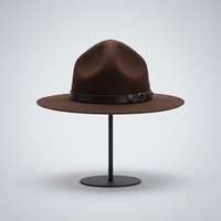 NL162 Herren Wollmütze im Sergeant-Stil, Park Ranger Hut, Mountie Trooper Patrol Kostüm-Accessoire