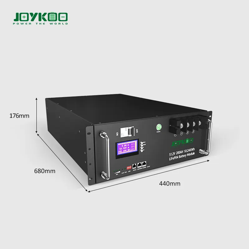 Joykoo Hot Selling Fabrik angepasst 48V 51,2 V 200Ah Lithium-Ionen 10kWh Lifepo4-Batterie für Off-Grid-System