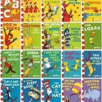 Série classique Dr Seuss : 20 livres d'apprentissage de l'anglais pour les tout-petits avec fonction audio et tactile, en PVC, pour les 0-3 ans