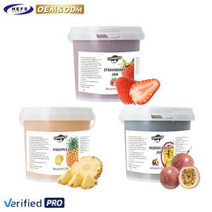2025 OEM vente en gros Premium sirop goutte liquide thé lait café 2.8KG pâte de fraise pot sous vide gelée bonbons confiture de fruits avec pulpe - Product Image 1