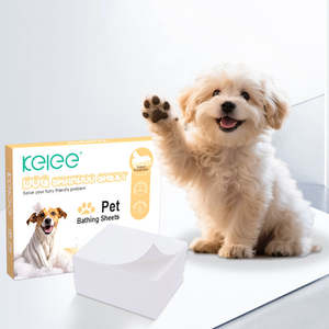 Feuilles nettoyantes écologiques pour animaux de compagnie KELEE, directement de l'usine, personnalisables, solubles dans l'eau, tablettes nettoyantes pour animaux, feuilles de shampoing pour chiens et chats - Product Image 2