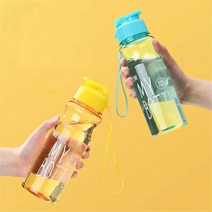550ml Eco-Friendly Durable Reusable PET Sports Water <b>Bottle</b> Large Capacity Transparent Portable Outdoor Camping Gift Classic - Product Image 1