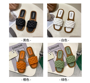 Sandalias Planas de Verano para Mujer, Estilo Coreano, Punta Abierta, Zapatos de Playa, Venta al por Mayor, Zapatillas para Hombres - Product Image 6