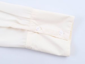 SHENZHU Abbigliamento <span class=keywords><strong>Donna</strong></span> Estate 2026 Nuova <span class=keywords><strong>Camicia</strong></span> a Maniche Lunghe Drappeggiata con <span class=keywords><strong>Mezza</strong></span> Apertura, Semplice e Versatile 4043002 - Product Image 3