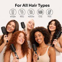 Brosse carrée professionnelle Tl à poils en nylon, antidérapante, séchage rapide, étanche, pour massage du cuir chevelu et démêlage, haute performance