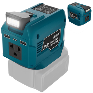 Convertisseur 250W pour <span class=keywords><strong>batterie</strong></span> 18V, DC 18V vers AC 220V, alimentation portable, <span class=keywords><strong>chargeur</strong></span> pour le camping, les voyages et la maison - Product Image 1