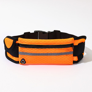 Mini riñonera de estilo diario Unisex, cierre de Cremallera de nailon impermeable, estampado de logotipo colorido, patrones de letras para deportes al aire libre para hombres - Product Image 6