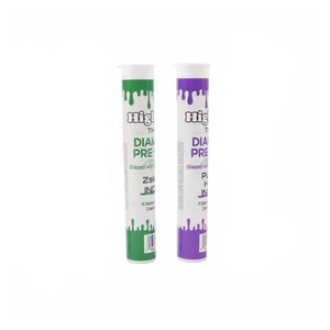 Косметическая пластиковая туба с откидной крышкой и завинчивающейся крышкой 83мм 98мм 109мм 116мм, туба для предварительной упаковки, прозрачные и черные тубы для сигар - Product Image 3