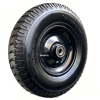 Roue pneumatique pour brouette 3.00-8 3.25-8 3.50-8 4.00-8, pneu de remplacement en caoutchouc pour chariot à main, chariot, brouette