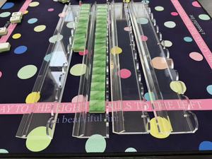 4Pcs Acrylic Magnetic Mahjong Push Racks with Folding Metal Legs <b>Universal</b> Use American Mahjong Accessories - Product Image 4