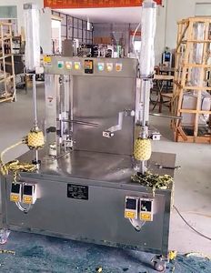 Máquina Peladora Automática de Piña, Máquina Peladora de Papaya y Sandía, Peladora de Frutas de Doble Estación - Product Image 2