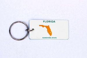 Hot Sale Custom Design States In De Verenigde Staten Emaille Sleutelhanger Metalen Auto Nummerplaat California Sleutelhanger - Product Image 3