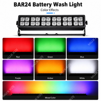 Projecteurs LED Muxxdj 24x18W RGBWA UV 6-en-1 Pleine Couleur Silencieux pour Scène, Idéaux pour Mariages et Spectacles Classiques