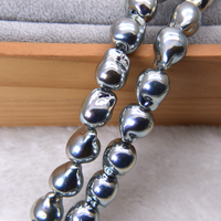 Stock en gros de perles d'imitation baroques de grande taille, forme irrégulière, qualité A, en coquille blanche et grise pour la fabrication de bijoux