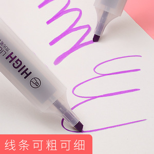 Deli Highlighter Pen S628 Slanted Head Flat Tip Normal Size For Office Students And Readers - Product Image 1