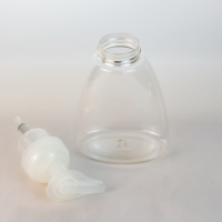 Bouteille en plastique PET de 250 ml avec pompe à mousse, impression sérigraphique pour shampoing, gel douche, savon liquide, emballage cosmétique - Marque HENGYI, modèle F-10