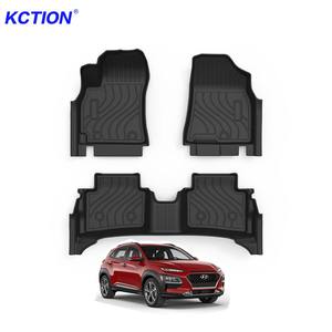 Tappetini <span class=keywords><strong>Auto</strong></span> 3D Impermeabili in Gomma Inodore di Lusso per <span class=keywords><strong>Hyundai</strong></span> <span class=keywords><strong>Kona</strong></span>, Set Completo OEM KCTION 2025 - Product Image 1