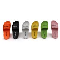 Vente en gros de tongs personnalisées noires unisexes de créateur, pour femmes et hommes, avec logo personnalisé, grandes tailles, tongs vierges
