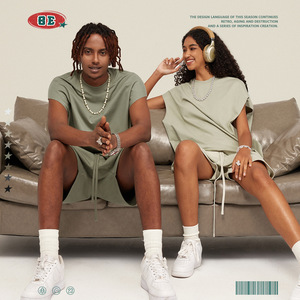 <span class=keywords><strong>2023</strong></span> nouveautés sans manches 305g gilet débardeurs unisexe Couple être prospéré été 100% coton évider lâche rue t-shirts - Product Image 6